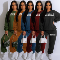 Fashion oversize loose casual sports two-piece set