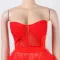 Mesh lace wrap dress