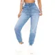 Elastic High Waist Elastic Waist Jeans