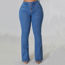 Big pocket stretch jeans
