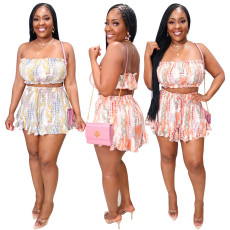 Sexy printing two-piece set