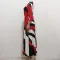 Sexy and fashionable digital printing round neck middle sleeve dress