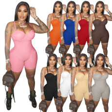 Strap chest cup sexy jumpsuit