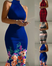 New printed sleeveless dress