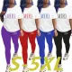 Large print personalized casual two-piece set