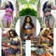 Printed casual sports two-piece set