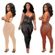 Sexy mesh hot drill suspender jumpsuit