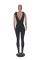 Sexy tight-fitting mesh patchwork bandage perspective jumpsuit