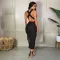New open-back sleeveless strapless nightclub sexy dress