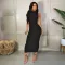 New open-back sleeveless strapless nightclub sexy dress