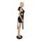 Embroidered hooded vest shorts two-piece suit