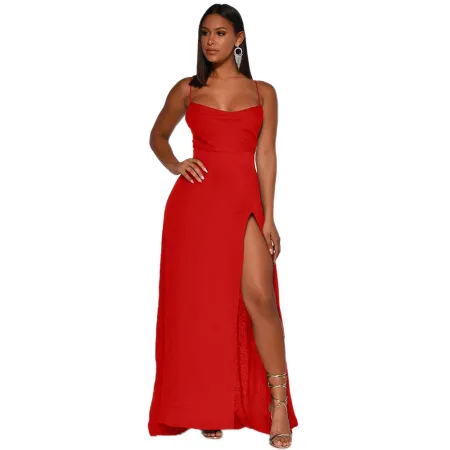 New sexy backless sleeveless suspender nightclub dress