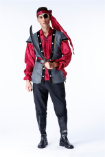 Pirate captain stage performance costume