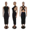 New open-back sleeveless strapless nightclub sexy dress
