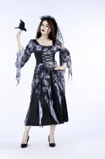 Halloween crow bride stage costume