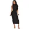 New open-back sleeveless strapless nightclub sexy dress