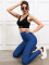 Fashion hip lifting jacquard yoga pants