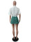 Irregular shirt skirt apron suit