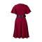 Flare Sleeve Solid Large Dress