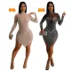 Hot drill irregular dress