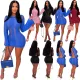 Sexy round neck cut-out back dress