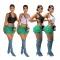 Slim fit elastic sports two-piece set