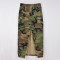 Button stretch camouflage skirt
