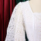 Oversized fashion patchwork chiffon beaded dress