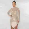 Hot drill irregular dress