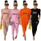 Fashion solid color with pocket 5/4 sleeve 4 color casual suit