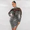 Hot drill irregular dress