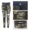 Sexy holed high-waist tight camouflage leggings