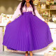 High waist skirt skirt with large hem