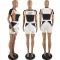 Summer positioning short sleeve shorts fashion casual sports two-piece set