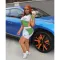 Summer positioning short sleeve shorts fashion casual sports two-piece set