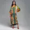 Printed holiday gown bikini sunscreen shirt
