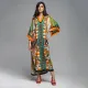 Printed holiday gown bikini sunscreen shirt