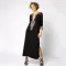 Embroidered robe holiday dress