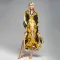 Printed holiday gown bikini sunscreen shirt