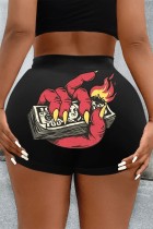 Oversized fashionable solid sports shorts