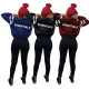 Popular letter print jacket printed bomber jacket