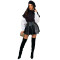 PU short leather skirt high waist wavy pleated net red skirt(Only skirt FN8653)