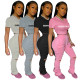 Casual popular two-piece letter-printed torn pants