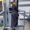 Tassel panel long sleeve shirt wide leg trousers suit
