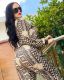 Sports fashion digital printing two-piece set