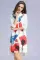 Medium sleeve printed dress
