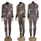 Sports fashion digital printing two-piece set