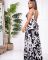 Fashion casual printing loose sling jumpsuit