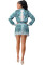 Fashion cardigan pleated skirt work suit