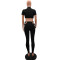 Two sets of strapless short sleeve trousers